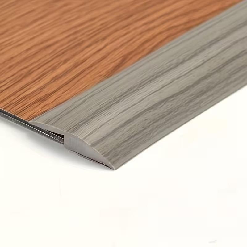 Durable Self-Adhesive PVC Floor Transition Strip, Wood Grain Design, 39.37 Inches, for Carpet and Hard Floor Edge Trim, Flexible Edges