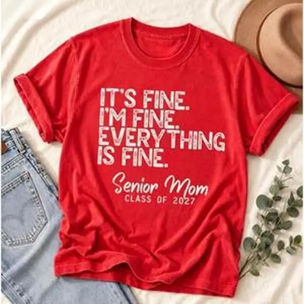 Senior Mom Shirt, Class of 2027 Tee, Retro Graduation Mom T Shirt, Proud High School Senior Mom Gift, Senior Year Mama Shirt