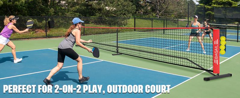 【Holiday Haul】BAGAIL Portable Pickleball Net Set, 22 FT Regulation Size Pickle Ball Net with Ball Collector, Carry Bag, Easy Setup for Outdoor Indoor Driveway family sport Training Equipment Baseball Bat