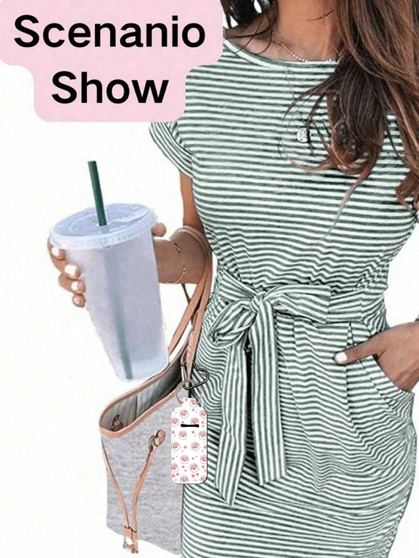 Lipstick storage key chain, with clip, lipstick cover, lipstick bag, portable pocket lipstick tube storage bag, travel accessories, lipstick cover key chain, multi-function accessories