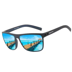 Trendy Square Polarized Sunglasses - TR90 Full Rim Tac Polarized Lenses, UV400 Protection, Male Driving Travel Accessories, Classic Gift Idea Shades