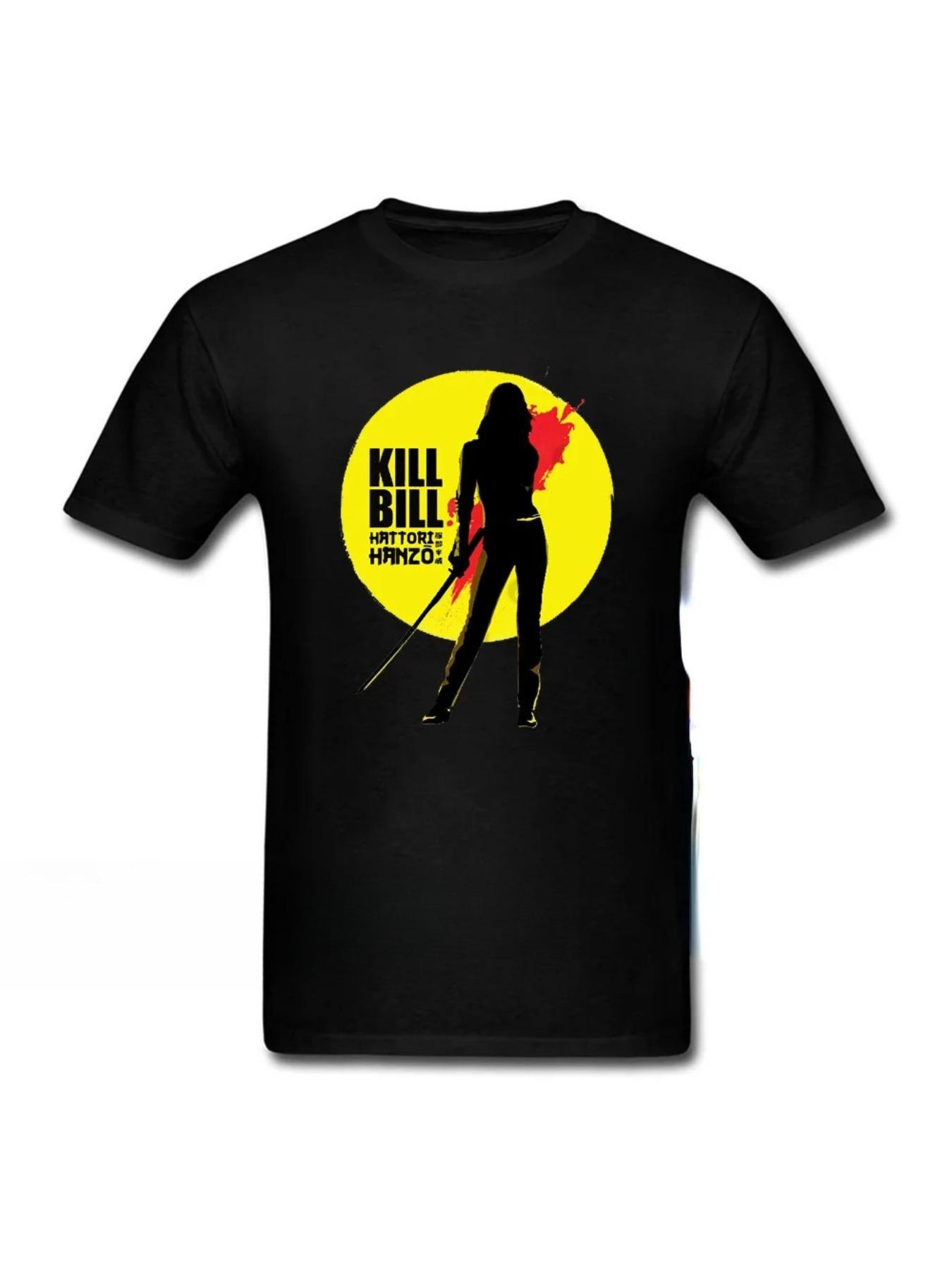 Movie Kill Bill Pulp Fiction Django Tshirt Quentin Tarantino Film Graphic Tshirt Mens Casual Loose Tops Men T-shirt