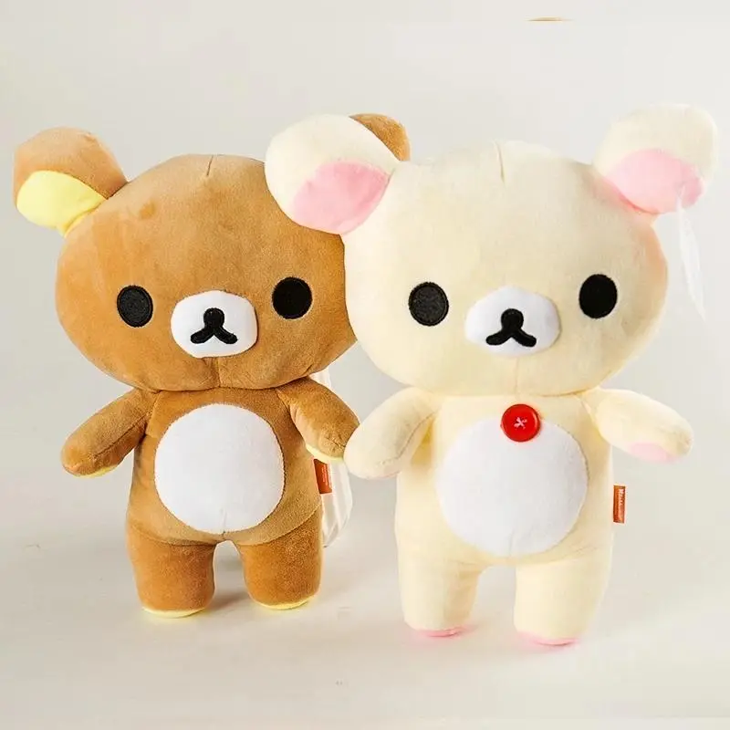 White Rilakkuma Plush Cute Animal Korilakkuma Bear Cute Rilakkuma Stuffed Doll Kuma Plushies Kawaii Room Deocr Toys Xmas Gift