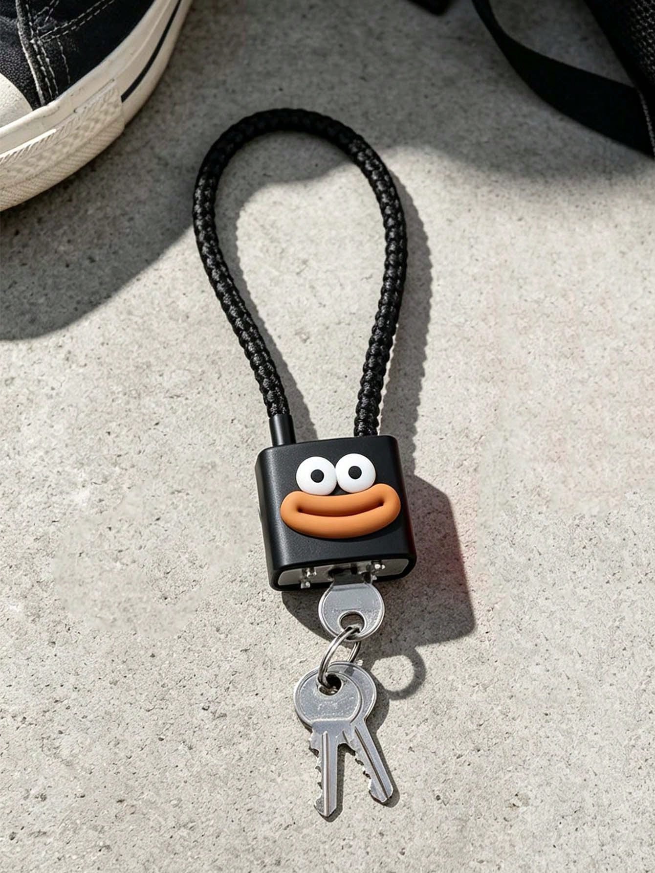 Cute Lips Pattern Cable Stainless Steel Padlock, Mini Anti-Theft Travel Lock for Luggage Backpack Gym Locker Cabinet, Multipurpose Security Lock, Ideal Back to School Travel Birthday Holiday Gift for Students Teachers Friends