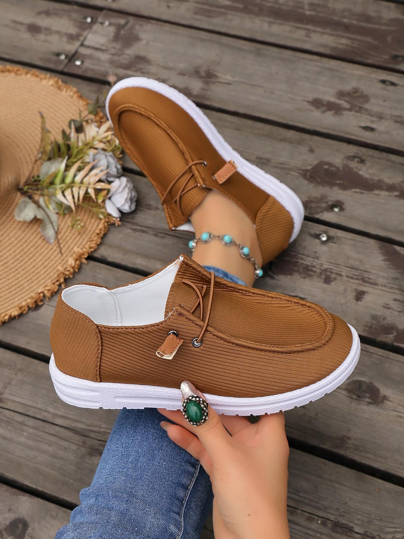 Women's Lightweight Slip-On Casual Shoes, Breathable Fabric Walking Shoes, Comfortable Air Cushioning, Ideal for Summer and Medical Environments, Casual Indoor Footwear