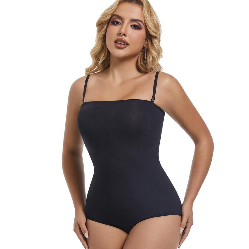 Women Strapless Shapewear Bodysuit Seamless Tummy Control Tube Top Body Shaper with Smooth Fit Comfortable Compression Outfits Elegant