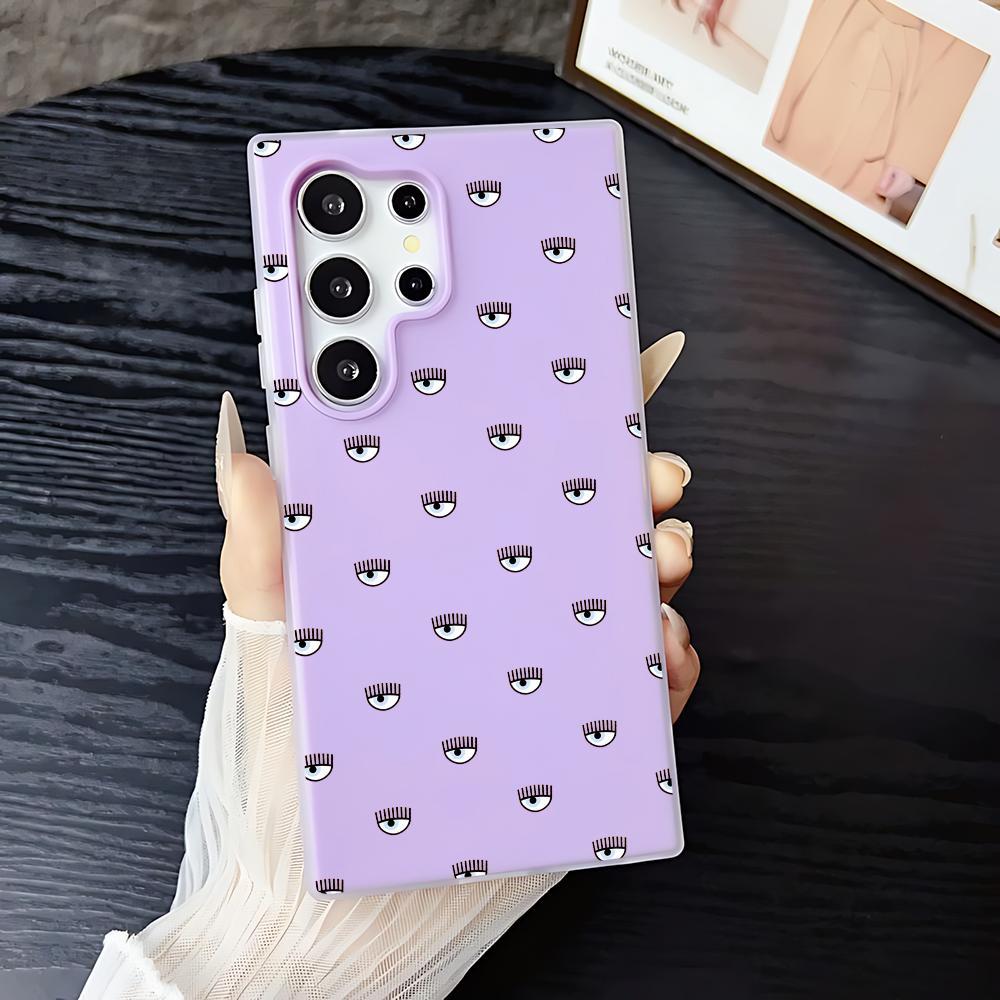 Italian Fashion Influencer Chiara Ferragni Phone Case 2‑in‑1 Clear Jelly Case for Samsung Galaxy S26/S26+/S26 Ultra/S25/S24/S23/S22 | Dopamine Photo Card Holder | Soft TPU Shockproof Anti‑Yellowing Slim Lightweight Protective Cover