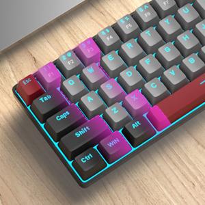 MageGee MK-Box 60% Compact Mechanical Gaming Keyboard, LED Backlit 68 Keys Portable Mini Wired Office Keyboard with Brown Switches for Windows Laptop PC Mac