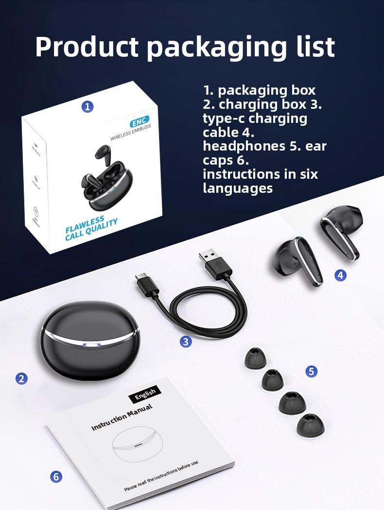 Smart waterproof noise reduction in-ear stereo wireless link simple and fashionable bluetooth headset Deep Bass Earbuds galaxy buds