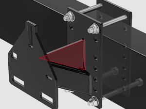 Nilight Spare Tire Carrier 3-Nuts Design Boat Trailer Carrier Bracket Utility Trailer Accessories Fits 4 & 5 & 6 Lugs Trailer Wheels on 4" 4.5'' 4.75'' 5'' 5.5''and 6''Bolt Patterns 150 Lbs   Black Outdoor dealsforyoudays