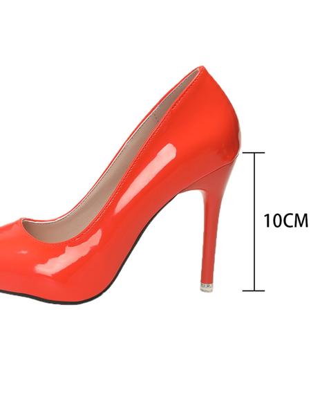 Spring & Fall Women's High Heel Pointed Toe Shoes, 10cm Thin Heels, Fashionable PU Leather, Comfortable Office Wear, High Heel Pumps