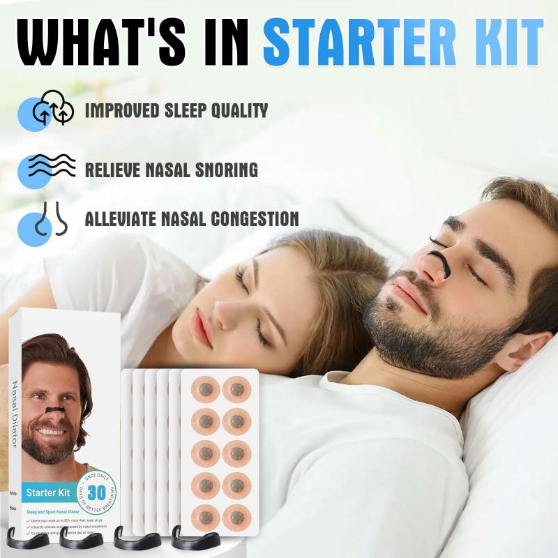 A Nose Clip Kit, 4 Nose Clips + 1 Extractor , Sports Breathing Set, Comfortable Non-powered Breathing Aid, Designed for a Snug Fit on the Nose, Suitable for Sports and Daily Use, Ideal for Outdoor Sports