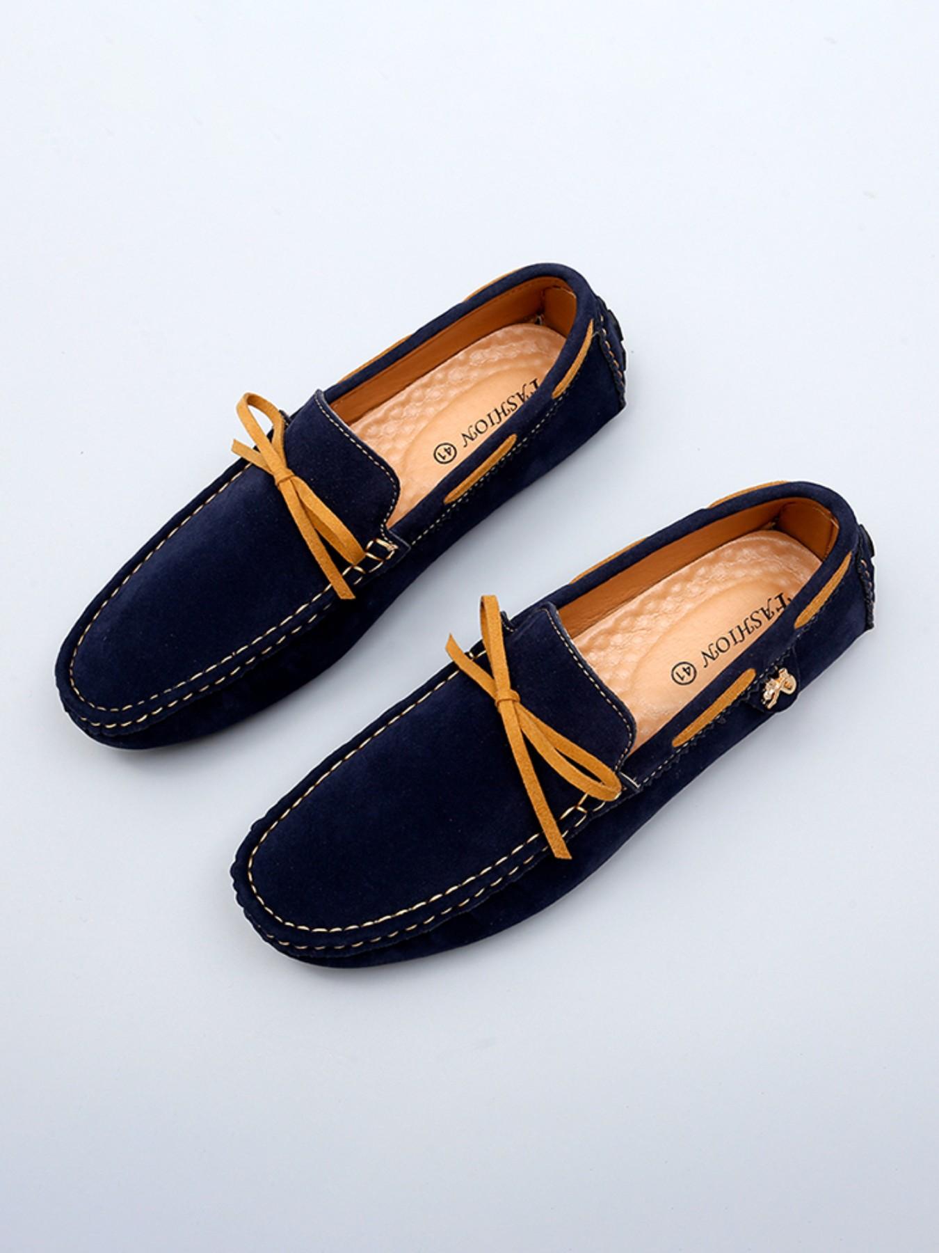 Men's Slip-On Loafers with Decorative Metal Hardware, Flexible Sole, Perfect for Party & Streetwear, Trendy Durable Shoes