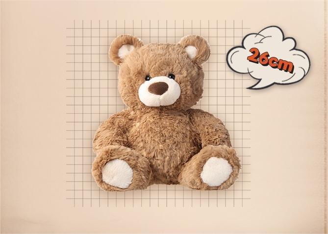 【Celebrity Picks】Gifford Bear Series: Adorable Sitting Pose Plush, Festive gift, Birthday gift,cozyvibes| Shopping Bag  , Holiday & Holiday Haul Soft Material Display Decorative Safe Playful