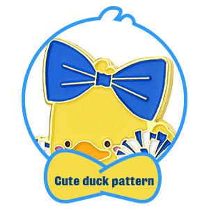 24 Pcs Easter Cheer Luck Duck Brooch Gifts School Cheerleading Cute Duck Pins Fashion Clothing Clips with for Team Teacher Student coach Inspirational Gift Accessories and Easter Gifts