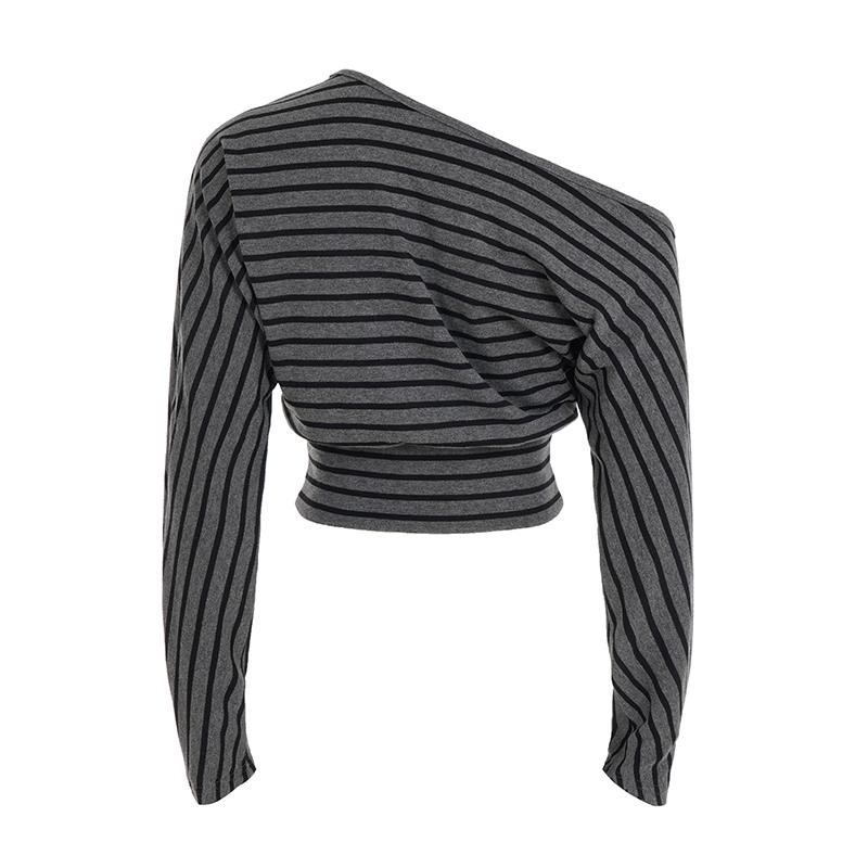 Women's Soft One-Shoulder Top and Shorts Set, Casual Loungewear Set, Casual and Trendy Fashion Style