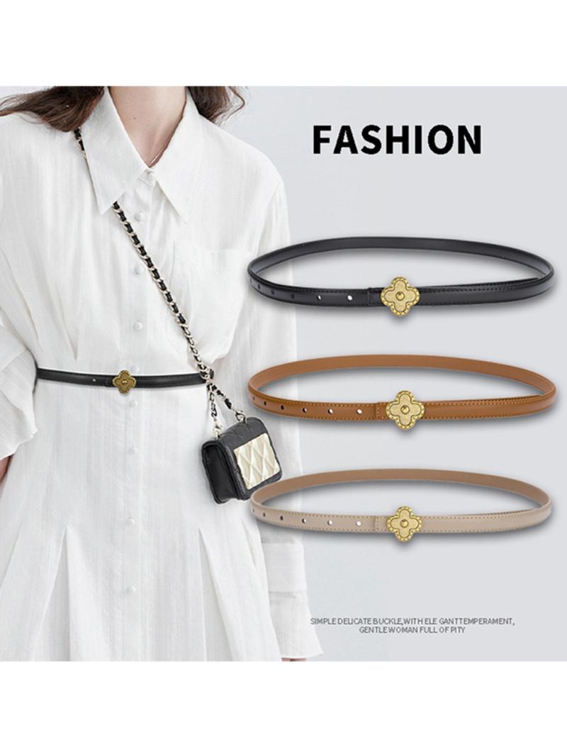 1pc Women's Smooth Buckle Belt Exquisite Belt for Dating, Everyday Elegance, Wedding Accessory, Perfect Gift for All Seasons