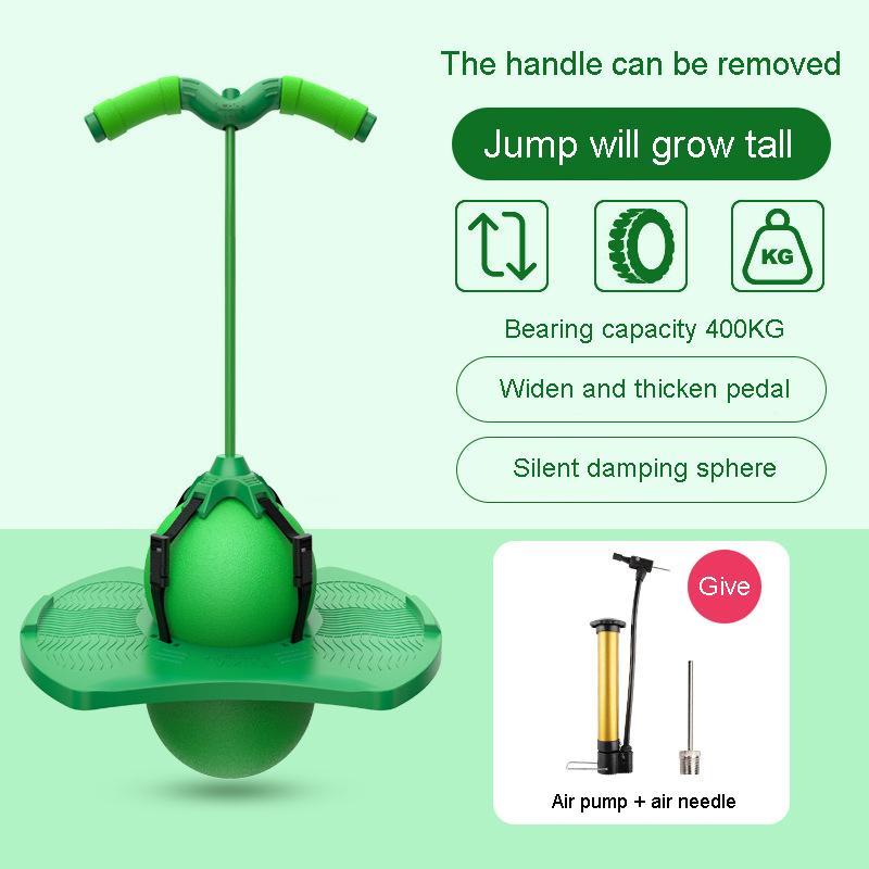 Bouncing Ball With Handle Pump, Balance Platform Bouncy Jump Pogo Ball, High Jump Trick Board Pogo Bouncing Ball, Safe and Fun Pogo Stick, Improves Balance & Coordination for Indoor Outdoor, Inflatable Fitness Toy Gift,for Balance/Coordination/Fitness