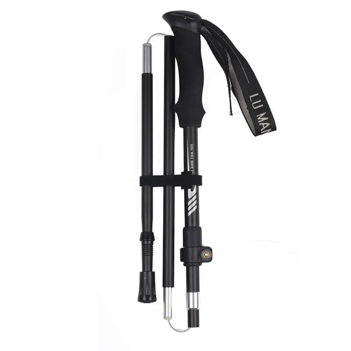 Lightweight Foldable Aluminum Trekking Poles Telescopic Hiking Walking Sticks