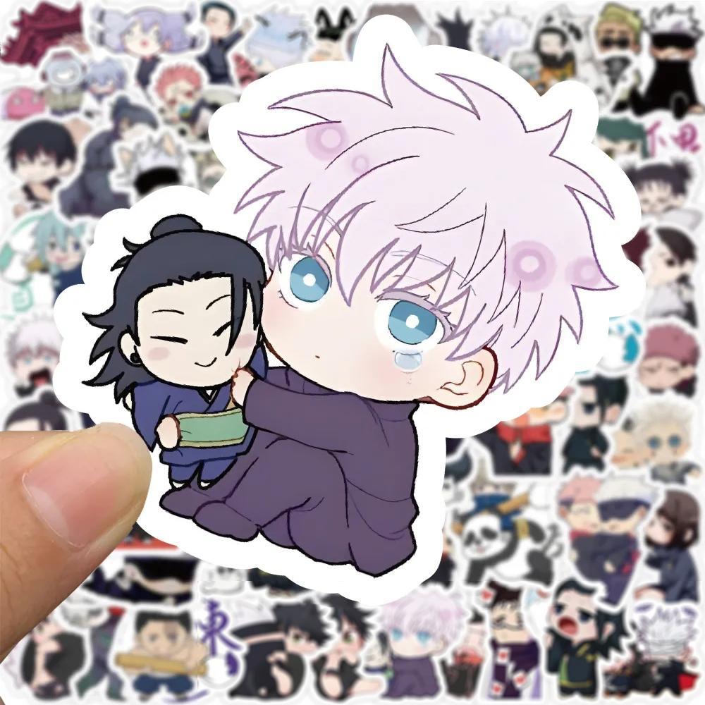 10/30/50/100PCS Kawaii Cartoon Jujutsu Kaisen Stickers Anime Graffiti Sticker DIY Notebook Laptop Guitar Cute PVC Decal Kid Gift