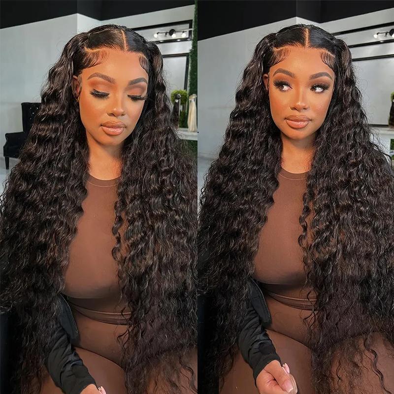 MORE FACE BEAUTY WEAR GO WIG Water Wave Lace Front Wig Human Hair 6X4 Lace Frontal Wigs For Woman Pre Plucked Hairline