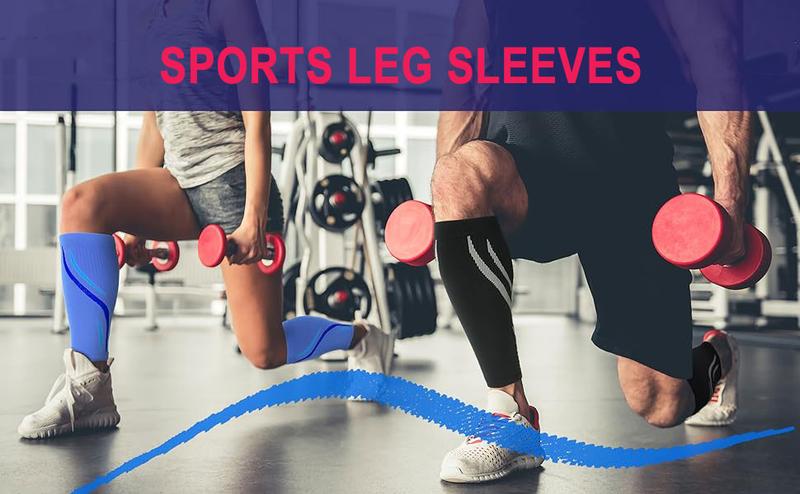 ISUNIE Calf Compression Sleeves for Women & Men – Breathable, Sweat-Wicking Compression for Calf Support, Running, Fitness, Skipping Rope, Volleyball – Ideal Christmas Gift