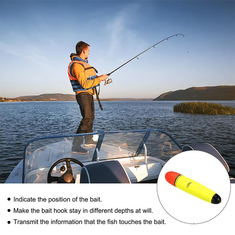 5pcs Dual Color Large Belly Floats, Sea Fishing Buoyancy Aid, Middle-Through Apo Design, Essential Angling Accessories