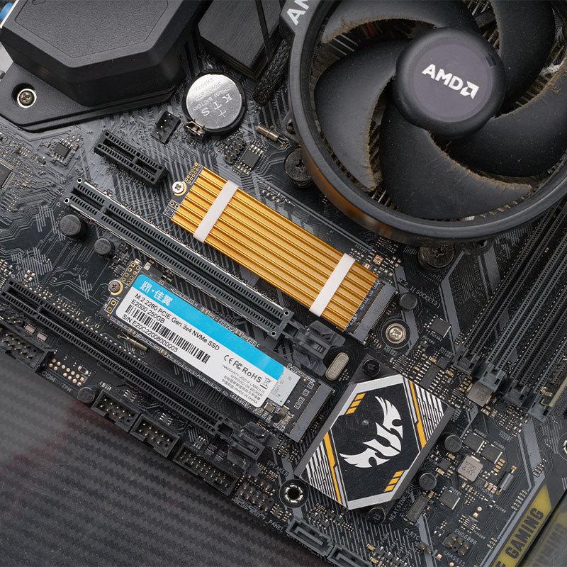 M.2 SSD Heatsink Cooling Heat Sink With Thermal Silicone Pads And Mounting Screws For Solid State Drive