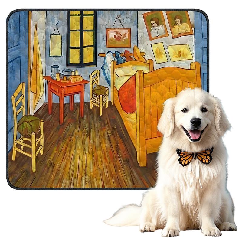 Reusable Washable Dog Pad, Non-Slip Pet Training Mat, Small Puppy Bed Bottom, Allding Bedroom Style, 1 Piece