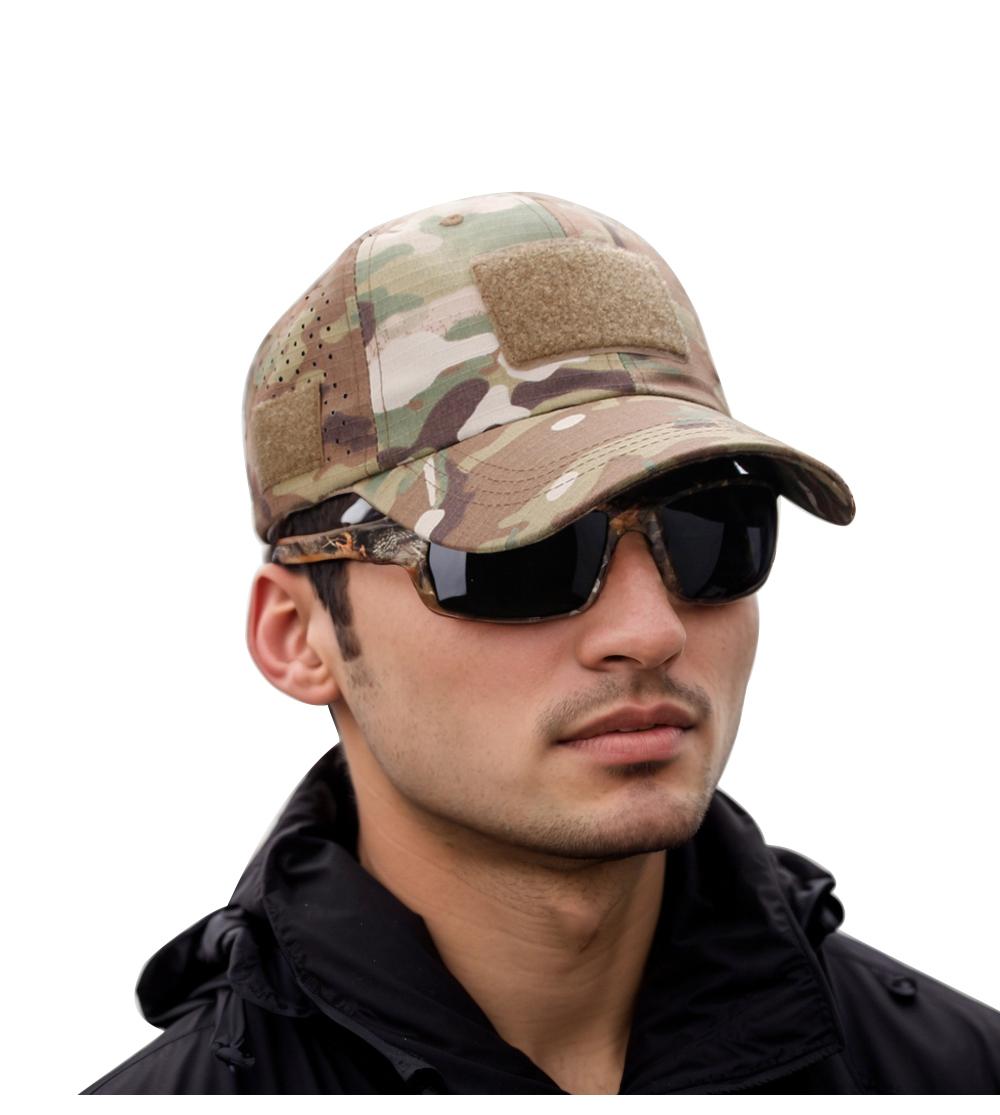 Unisex 2-Pack Breathable Mesh Tactical Baseball Caps - Adjustable Casual Sports Mesh Snapback Outdoor Ventilated Sports Hats with Hook & Loop Patch, Black Navy Multi-Color for Hiking All-Weather Adventures, Adjustable Hat, Casual Sports Cap