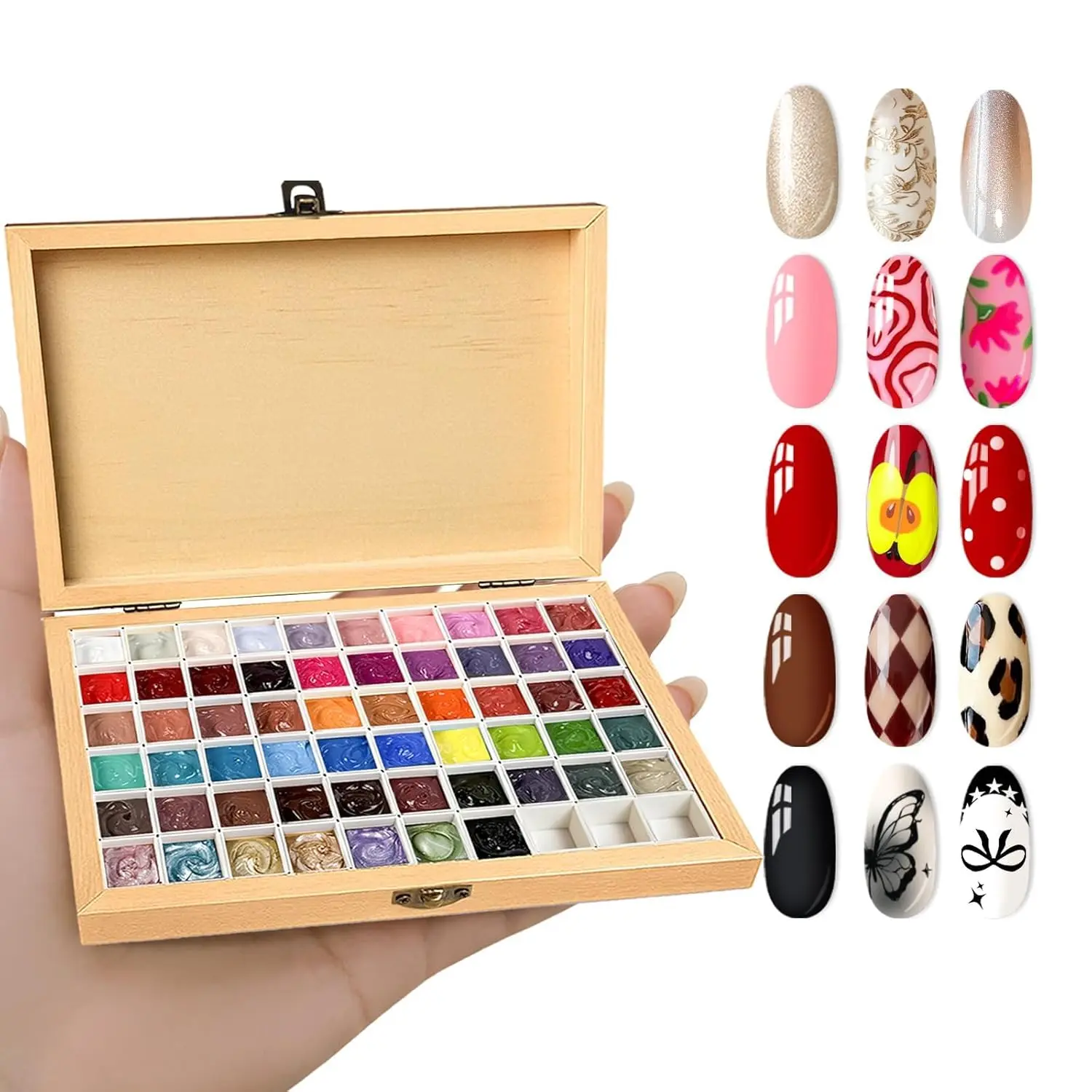 57 Colors Gel Polish Pallete Kit Ombre Nail Art Gel