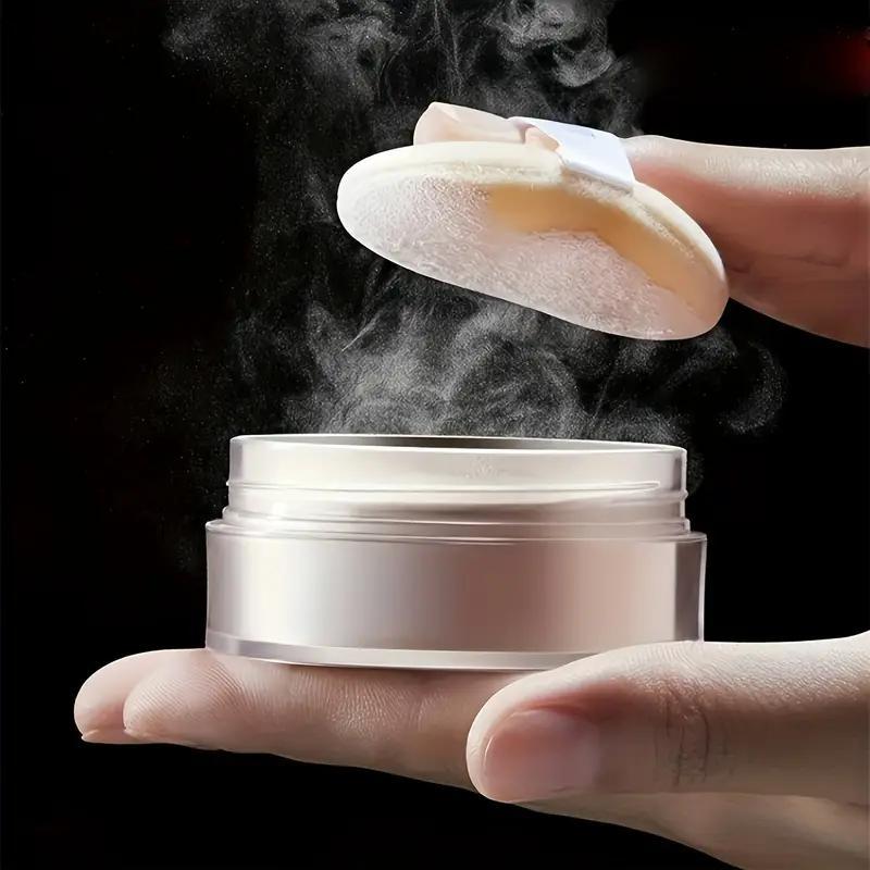 Perfect Makeup Oil Control Setting Powder, Lightweight Natural Medium Coverage, Sweat Resistant Loose Powder, Suitable for All Skin Types, Soft Mist Applicator, Lightweight Natural Look, Base Powder