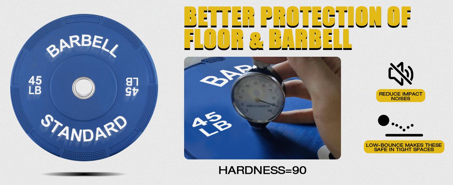 MIKOLO Olympic Weight Plates, Color Coded Bumper Plates, Weight Set of Barbell Weights, Rubber Plates Weights for Weight LiftingMIKOLO Muscle Training Equipment Glute Workout Equipment MIKOLO Olympic Weight Plates, Color Coded Bumper Plates, Weight Set of Barbell Weights, Rubber Plates Weights for Weight LiftingMIKOLO Muscle Training Equipment Glute Workout Equipment