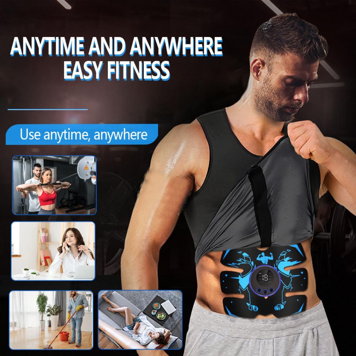 Abs Stimulator, Muscle Stimulator, Abdominal Trainer, Ab Toning Belt, Waist and Hip/arm/leg Combo Trainer, Fitness Equipment for Men and Women