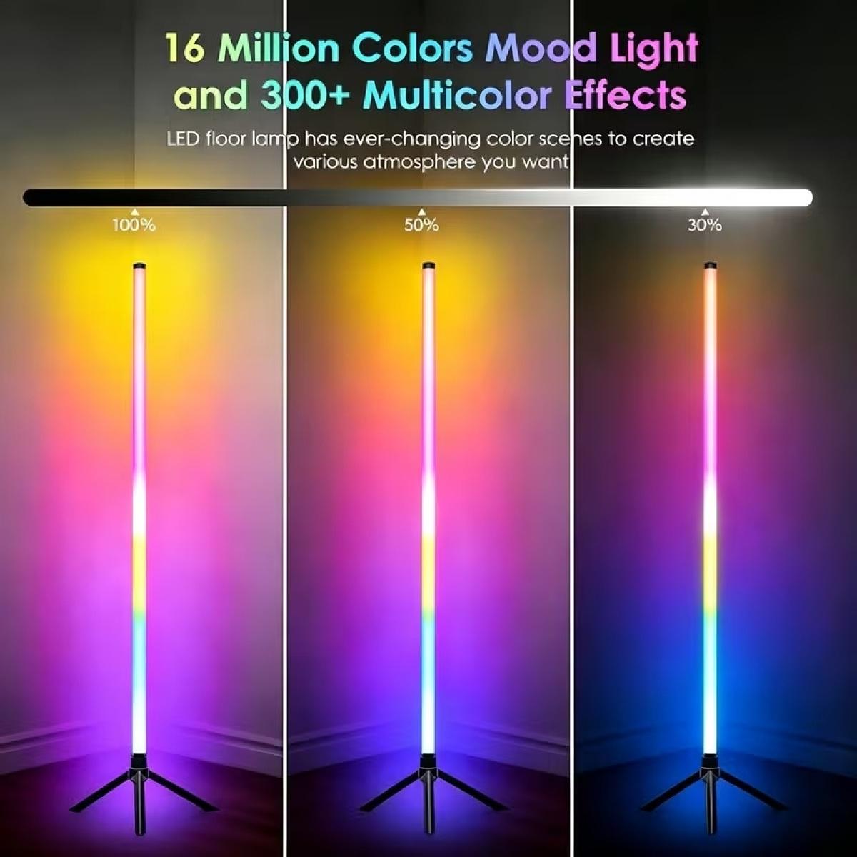 USB Powered LED Mood Floor Lamp with APP Control, Wireless Controller, Music Reactive Lighting Modes and Adjustable Brightness, Decorative Ambient Standing Light for Bedroom, Living Room, Game Room, Streaming Setup & Home DecorBring your room to life with USB Powered LED Mood Floor Lamp with APP Control, Wireless Controller, Music Reactive Lighting Modes and Adjustable Brightness, Decorative Ambient Standing Light for Bedroom, Living Room, Game Room, Streaming Setup & Home DecorBring your room to life with