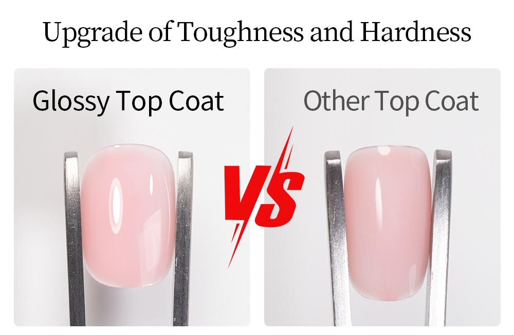 AWStorG 15ML Glass Effect Top Coat Gel, Anti-Scratch Durable Nail Care, High Shine，Long-Lasting Protection for Gel Nails, Suitable for Manicure and Pedicure