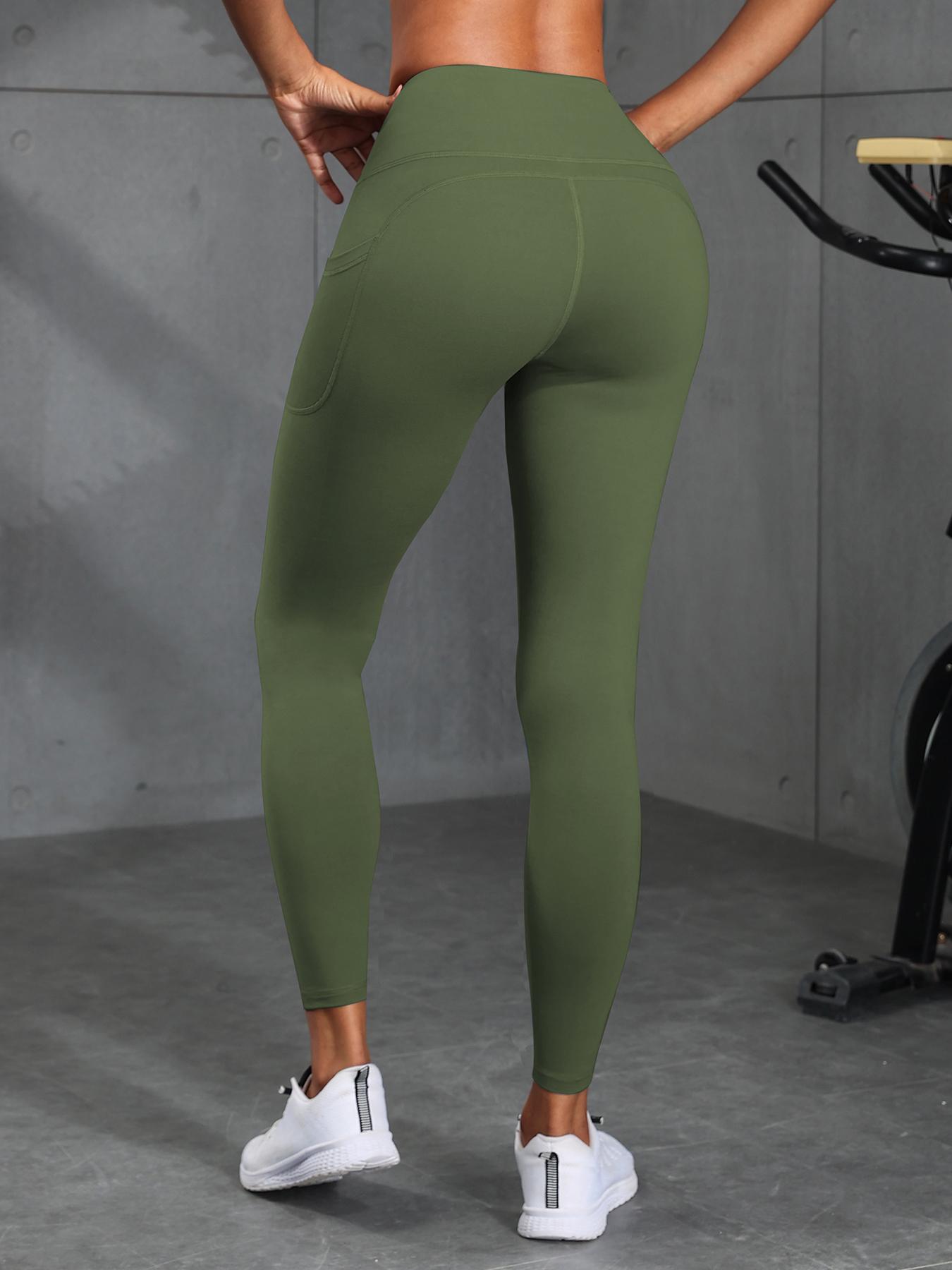 CHRLEISURE 3/5/6-Pack High Waisted Sports Leggings with Pockets for Women - Soft Athletic Tummy Control Pants for Running Cycling Yoga Workout Leggings