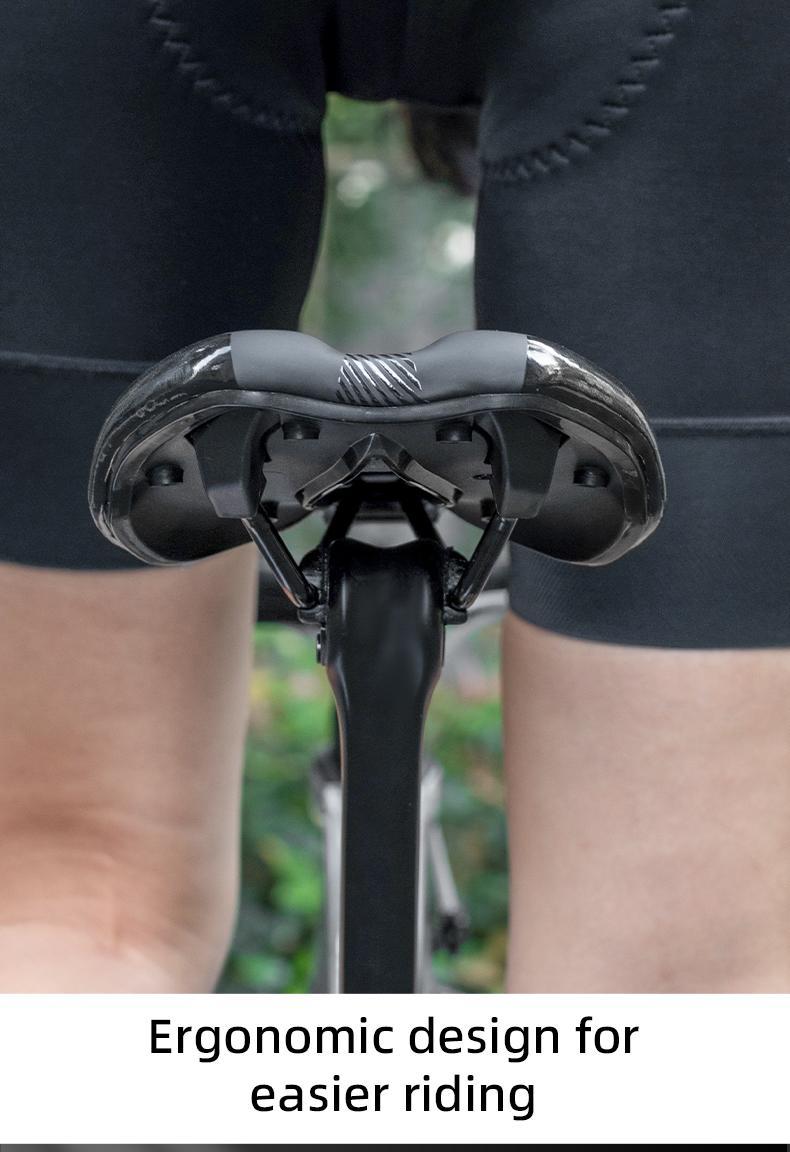ROCKBROS Bike Saddle Waterproof Memory Shock-absorption Non-slip Bike Seat Comfortable Road Bike Cushion Bicycle Accessories