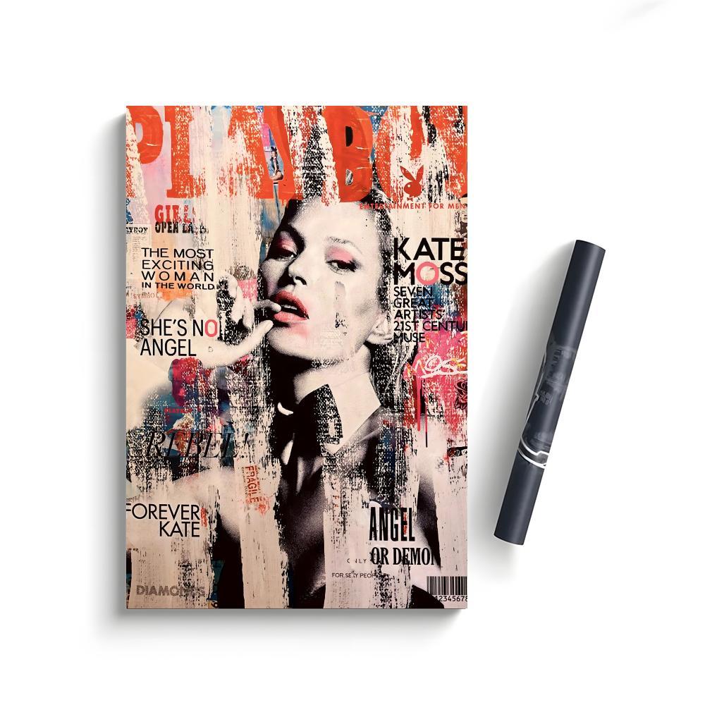 K-Kate M-Moss Fashion Modern Art Poster Bedroom Home Decor Art Poster Perfect Gift for Family and Friends