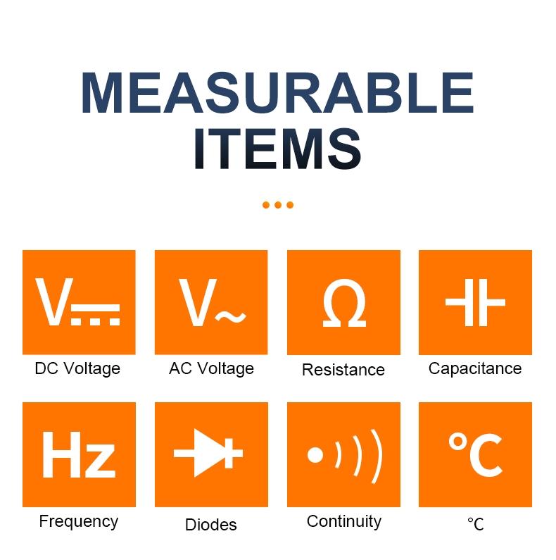Mini Digital Multimeter with Voice Function, Measures Dc/ac Voltage Resistance Capacitance Diode Continuity, Multi-Function Tester