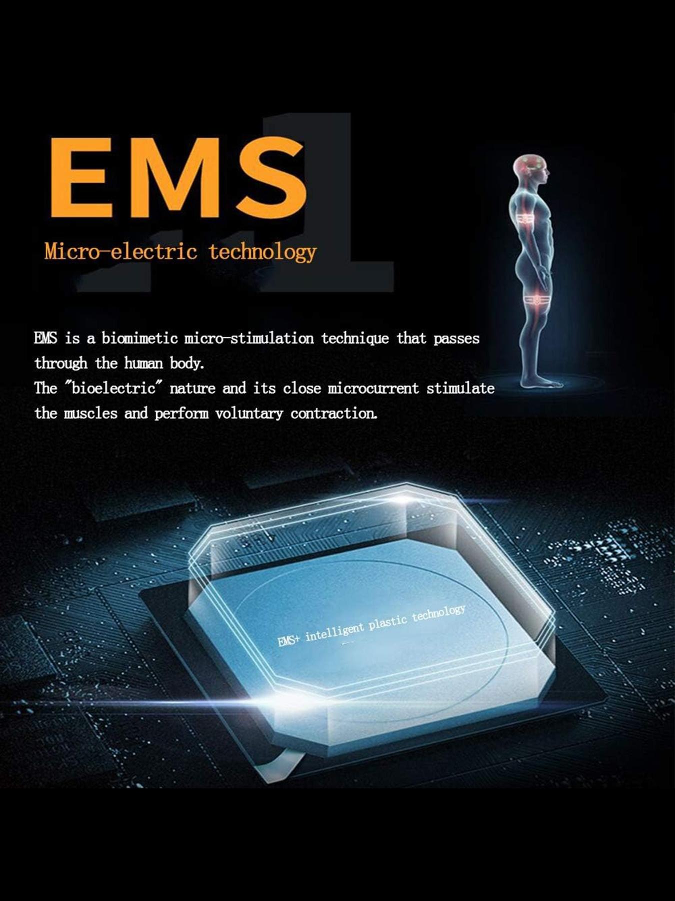 EMS Abdominal Trainer, Multi-Functional Muscle Stimulator Core Workout Device for Abs Arms Legs, Perfect for Home Fitness and Relaxation