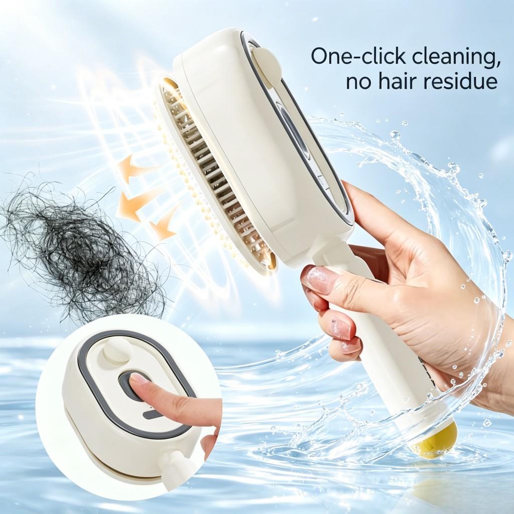 Upgrade Self-Cleaning Spray Massage Comb, Anti-Static Ion Hair Brush, Essential Oil Diffusing Styling Comb, Hair Detangling Comb, Hair Styling Tools, Hair Detangler, Perfect Gift for Friends and Mom