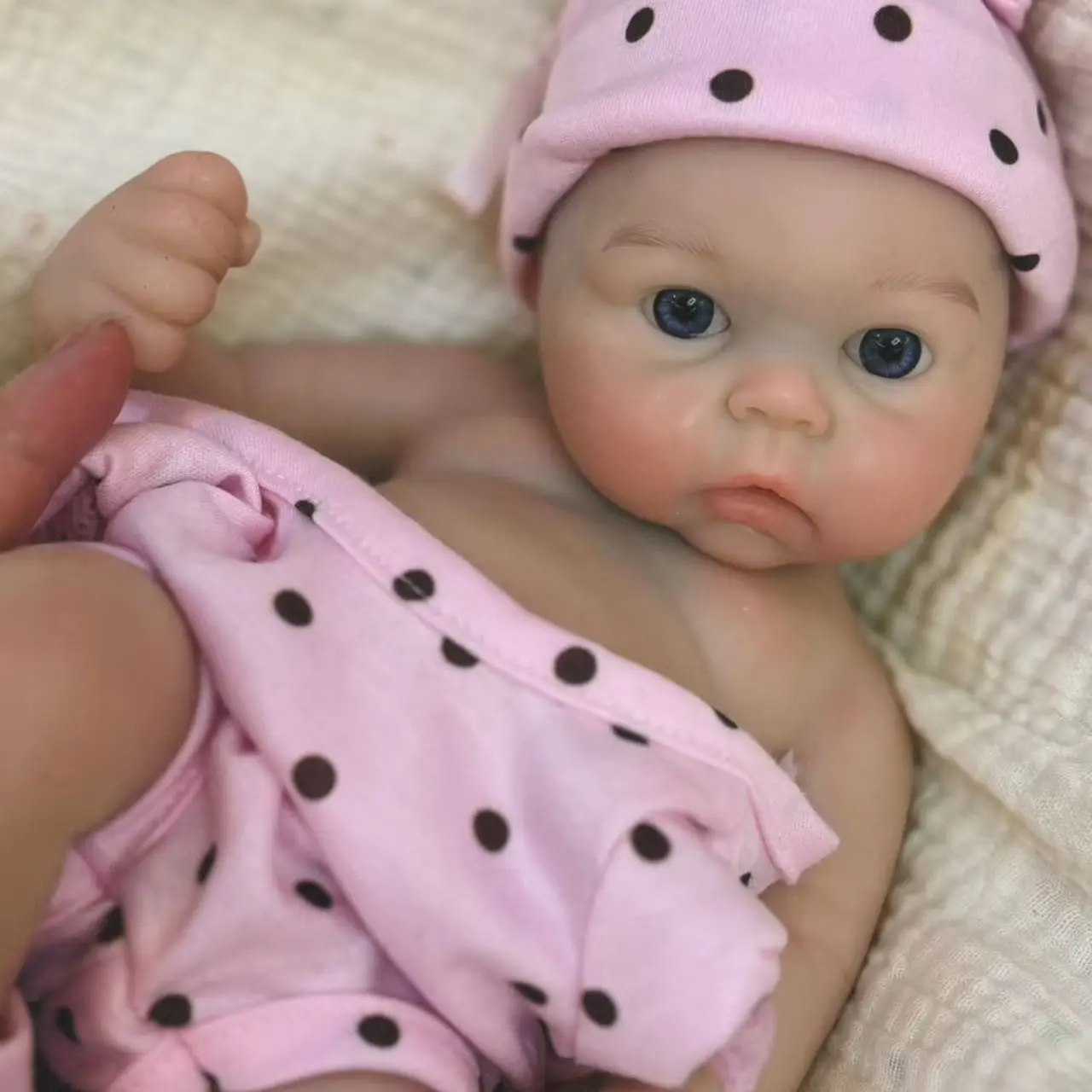 13" Full Body Silicone Reborn Baby Doll - Lifelike Natural Makeup Look Newborn, High-Quality Skin, Meticulous Hand Detailing, Premium Hobby Collection Piece, Little Gifts for Girls