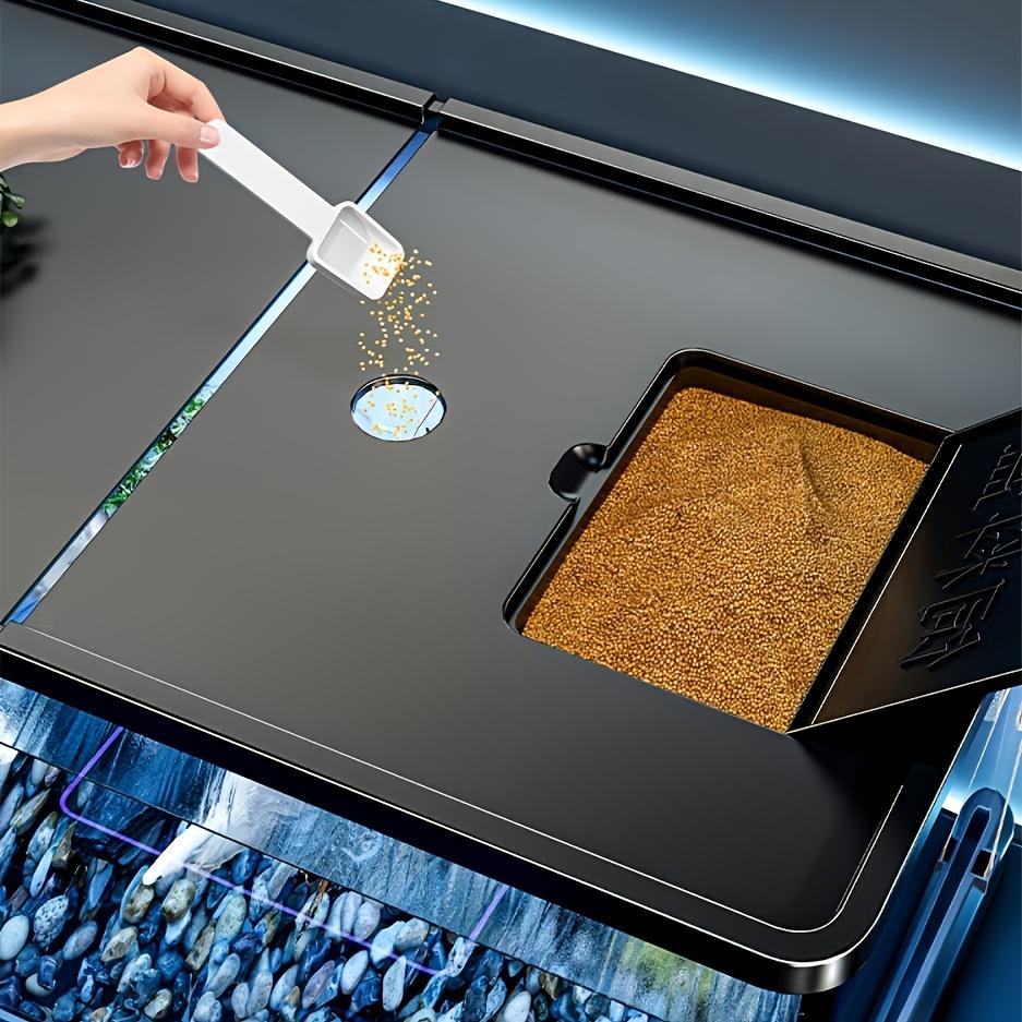 Aquarium starter kit, modern fish tank, transparent rectangular fish tank with lid - high-quality ABS material, medium/small size available. Suitable for freshwater fish, goldfish, and aquatic plants, modern and durable home decoration, easy to clean.