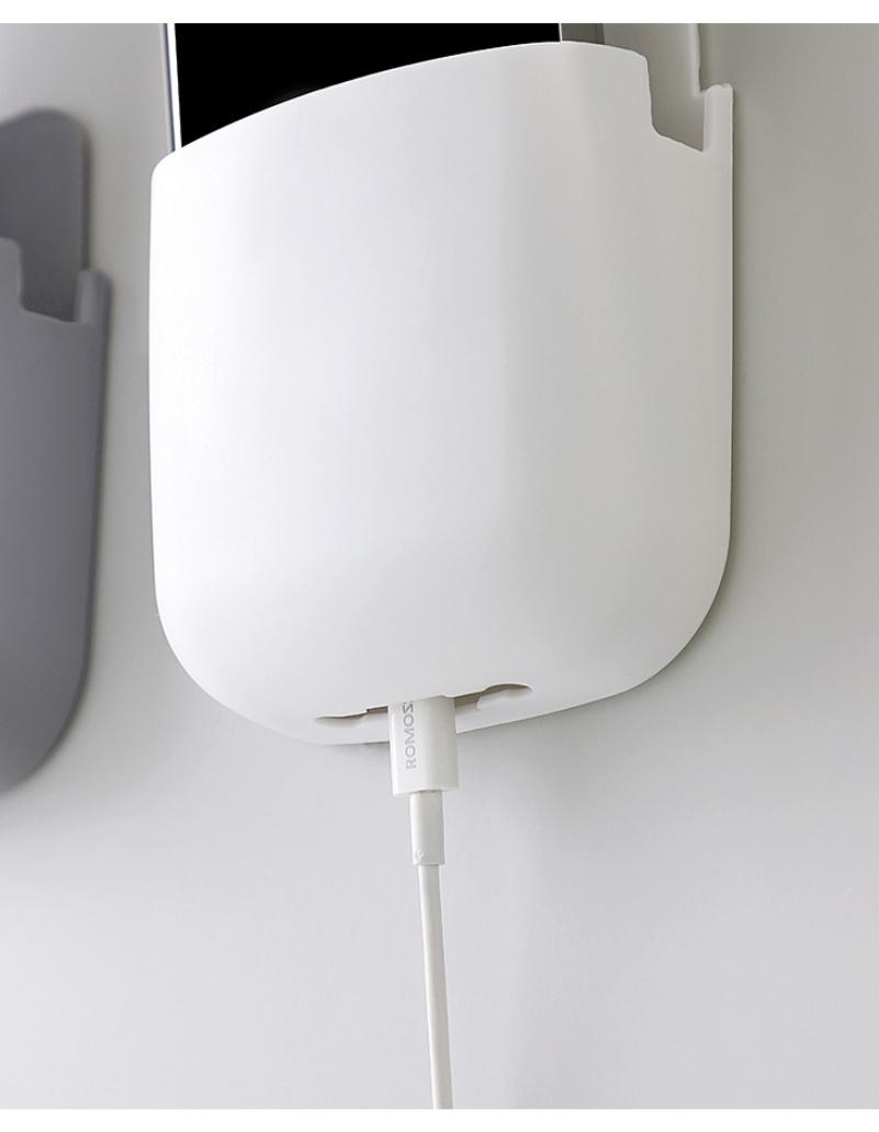 White Wall Hanging Storage Box Household Living Room Conditioner Remote Control Bedside Phone Storage Holder Organizer Box Shelf White Wall Hanging Storage Box Household Living Room Conditioner Remote Control Bedside Phone Storage Holder Organizer Box Shelf