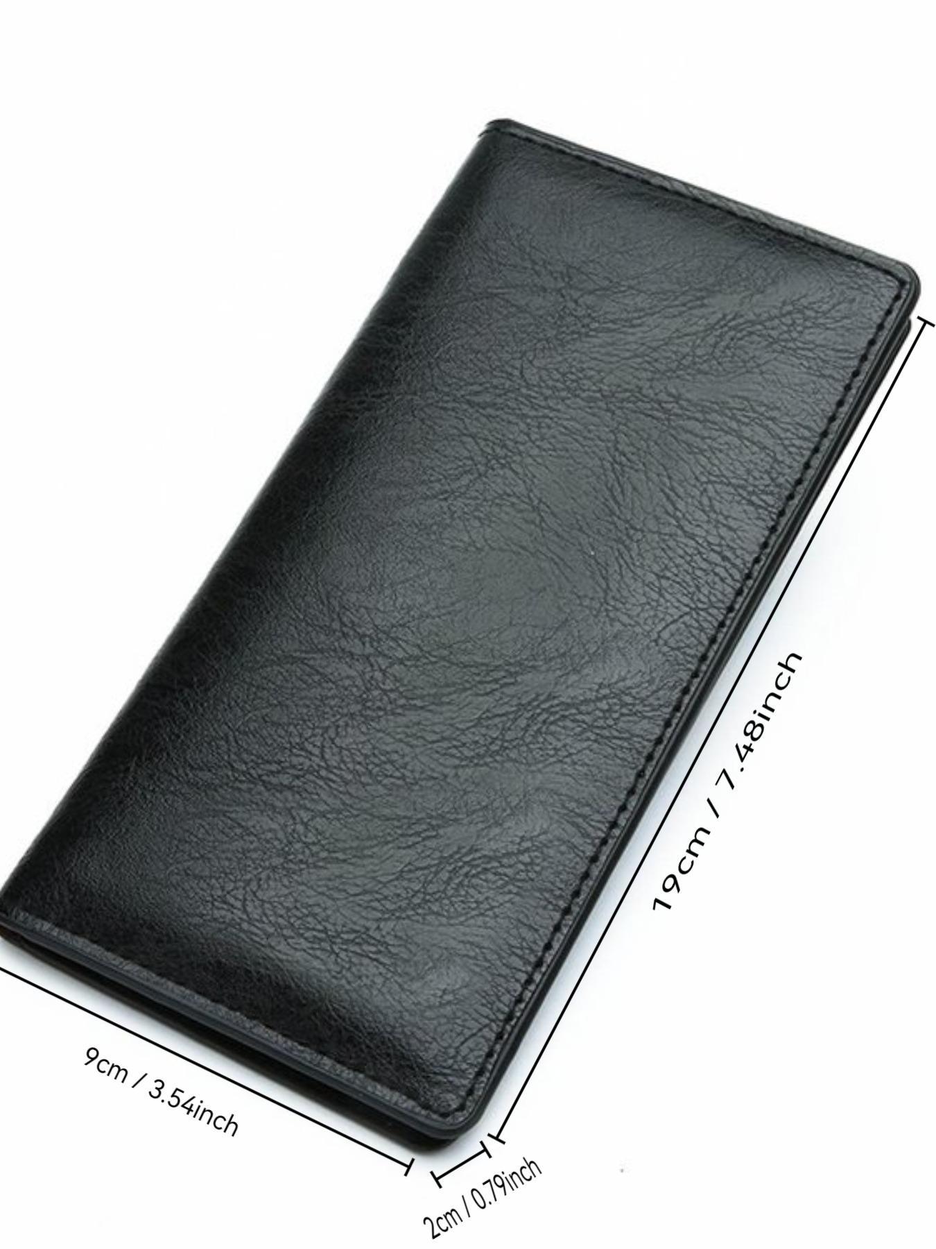 Vintage Long Wallet for Men, 2026 New Business Casual Large Capacity Handheld Bag, Multi-Card Slot Money Clip Card Holder