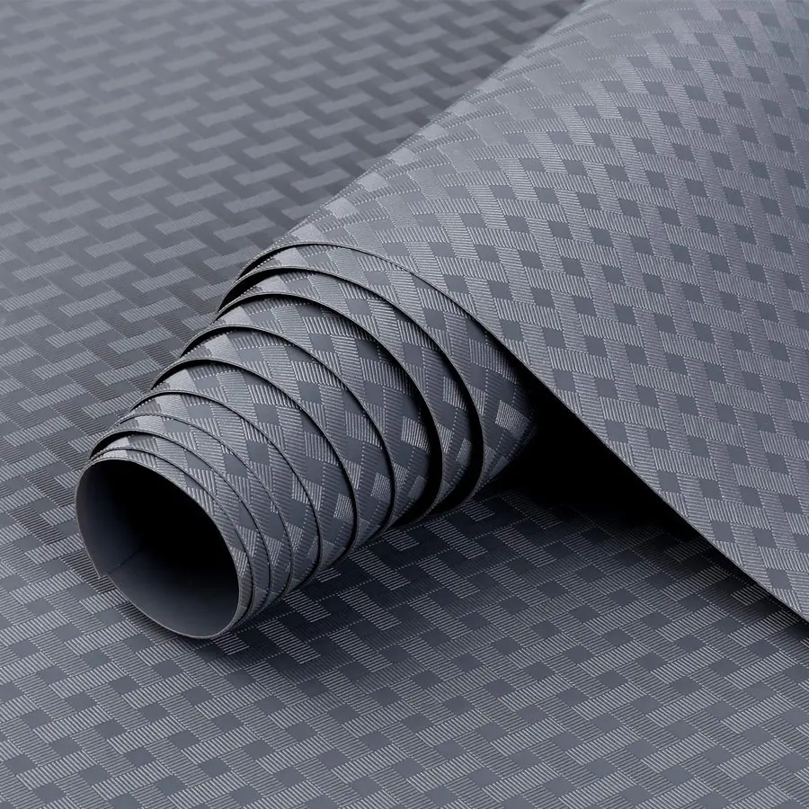 Kitchen Cabinet Liner, 1 Roll Waterproof & Oil-proof Kitchen Cupboard Liner, Durable Plastic Drawer Mat, Non Adhesive Fridge Liner for Shelves, Kitchenware