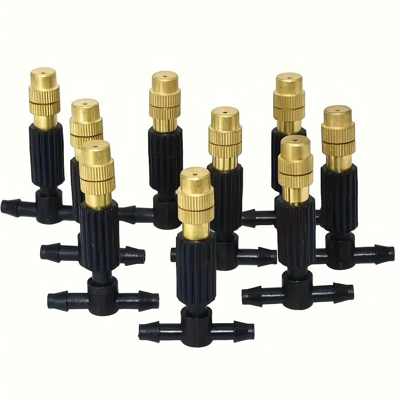 Automatic Drip Irrigation Kit Adjustable Watering System Garden-4/7mm, equipped with brass atomizing nozzle, suitable for lawns, potted plants and greenhouses, lawn automatic drip irrigation system and potted plants greenhouse.