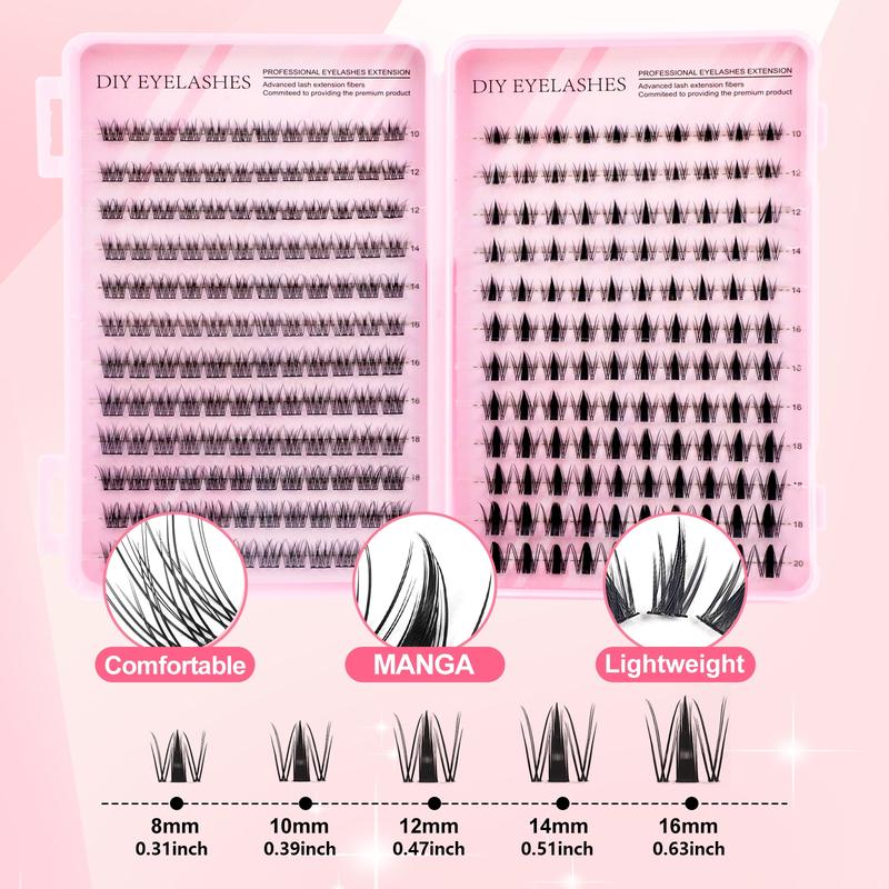 DIY Eyelash Extension Kit, Large Capacity, Multiple Styles, Professional and Beginner Friendly, Easy Home Use, Full Set Lashes Starter Kit DIY Eyelash Extension Kit, Large Capacity, Multiple Styles, Professional and Beginner Friendly, Easy Home Use, Full Set Lashes Starter Kit