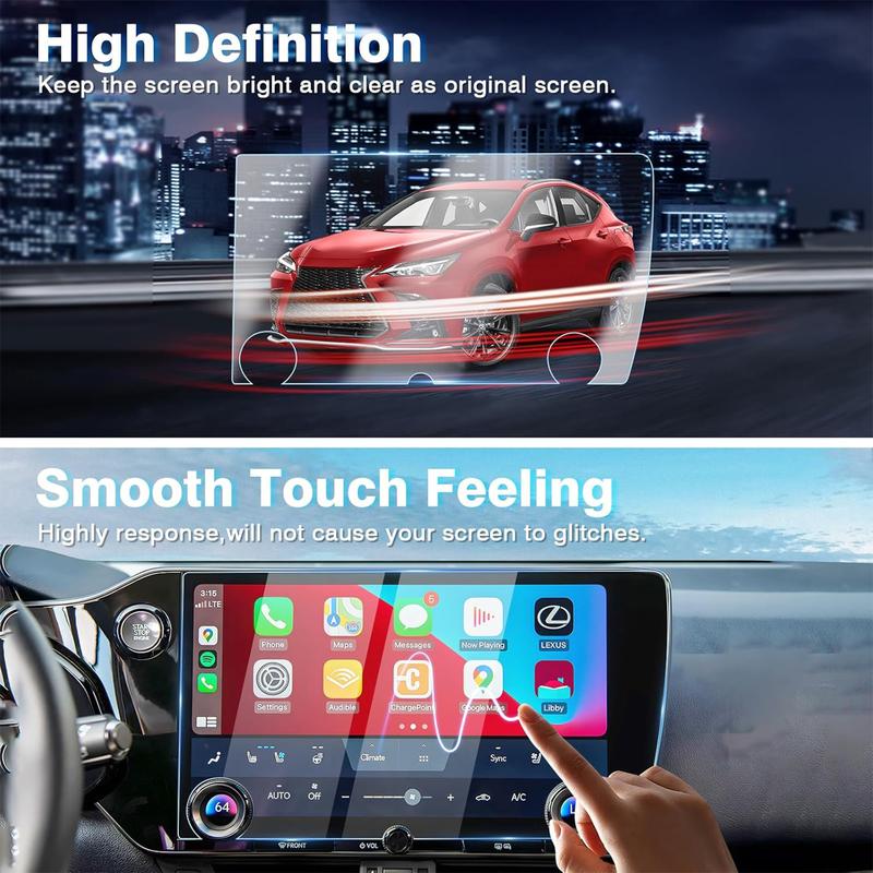 Canvcle 2 Pack 2022-2025 NX Screen Protector for Lexus NX250 NX350 NX350H NX450h+ 14-Inch Tempered Glass Anti-Glare Durable Smooth Protection for Lexus NX Accessories